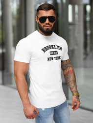 Camiseta de hombre blanco OZONEE NB/MT3134