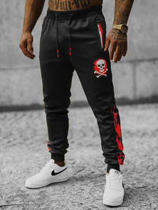 Pantalón de chándal de hombre negras OZONEE JS/K10237Z