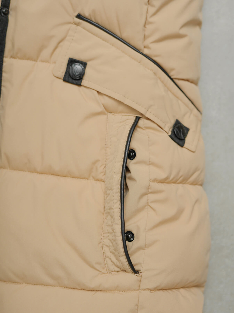 Chaqueta de mujer beige OZONEE O/W377