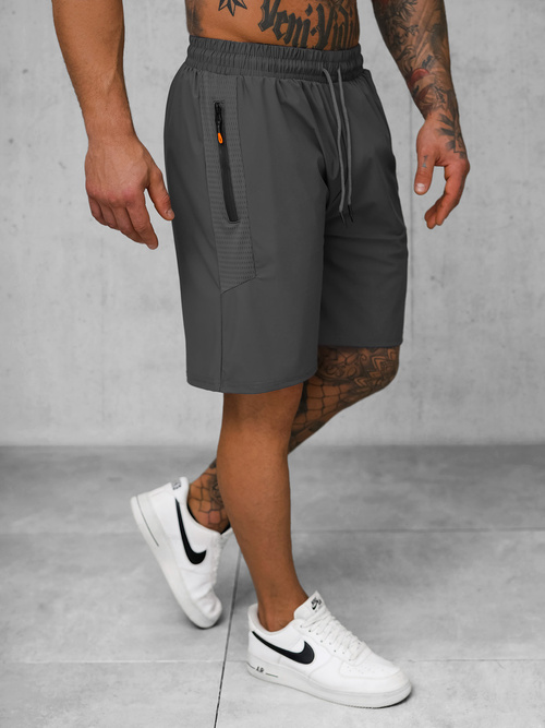Pantalones cortos deportivos para hombre grafito OZONEE JS/12K1802/5