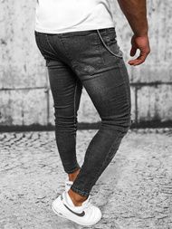 Vaqueros de hombre negras OZONEE O/MB463