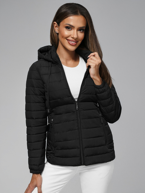 Chaqueta de mujer negra OZONEE JS/16M9103/392