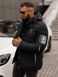 Chaqueta de hombre negra OZONEE JS/57M7503/392Z