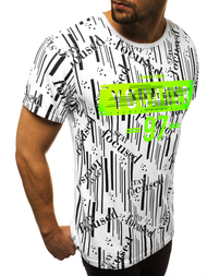 Camiseta de hombre blanco OZONEE JS/KS1993