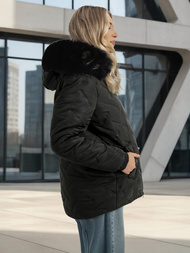 Chaqueta de mujer negra OZONEE JS/16M9296/392
