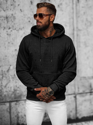 Sudadera de hombre negra OZONEE JS/3B566