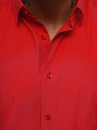 Camisa de hombre roja OZONEE O/V107