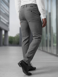 Pantalón chino de hombre gris oscuro OZONEE V/6545