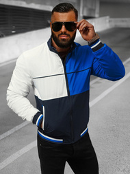 Chaqueta de hombre azul marino OZONEE JS/84M3003/215