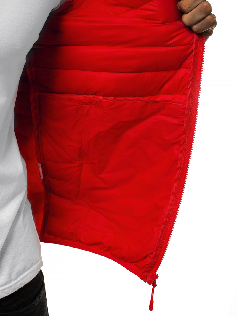 Chaqueta de hombre roja OZONEE JS/LY33