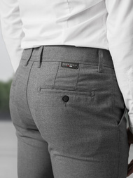 Pantalón chino de hombre gris oscuro OZONEE V/6545