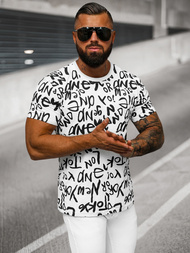 Camiseta de hombre blanca OZONEE O/T1268/1