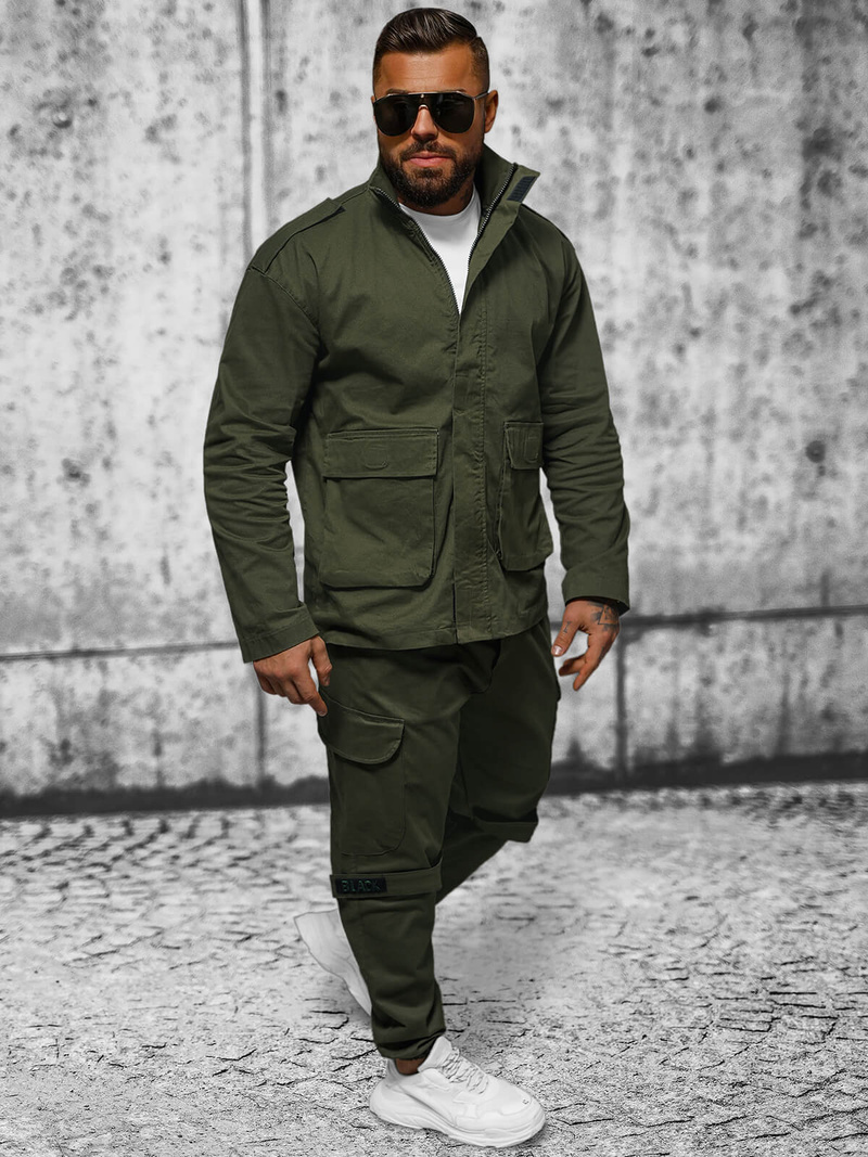 Chaqueta de hombre caqui OZONEE O/G3035