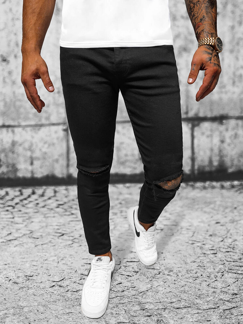 Vaqueros de hombre negras OZONEE E/5391/02