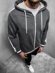 Sudadera de hombre grafito OZONEE A/1009Z