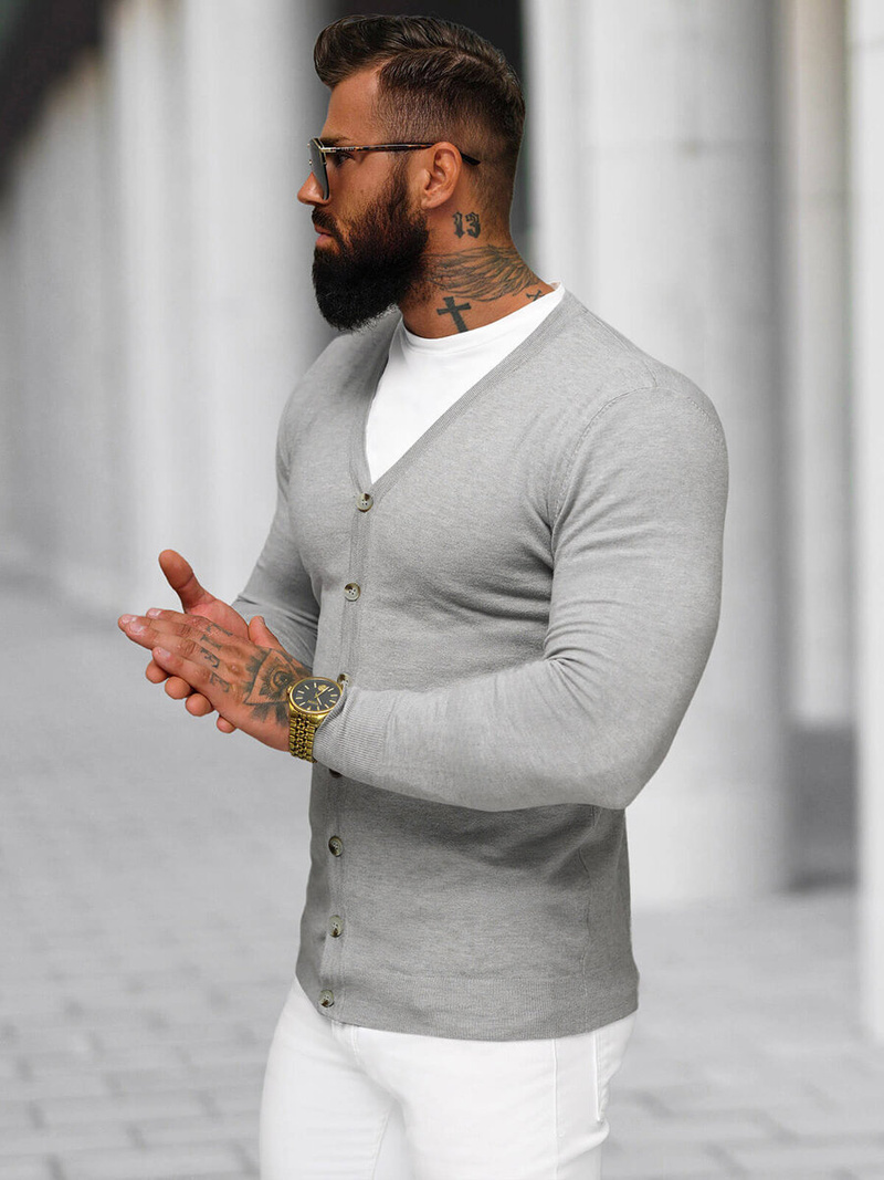 Jersey de hombre gris OZONEE NB/MM6006/2Z