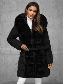 Chaqueta de mujer negra OZONEE JS/5M3158/392