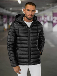 Chaqueta de hombre negra OZONEE O/11Z8088Z