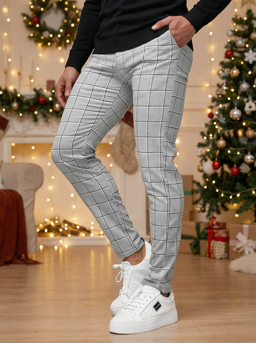 Pantalón chino de hombre gris OZONEE DJ/5522Z