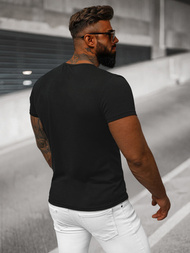 Camiseta de hombre negra OZONEE JS/712007Z 