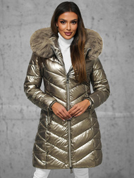 Chaqueta de mujer oro OZONEE JS/16M9100/403