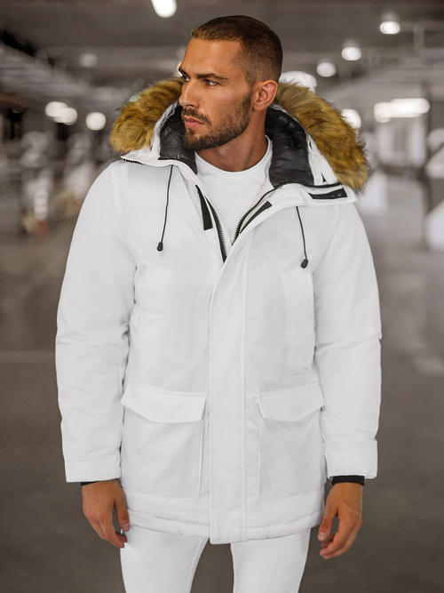Chaqueta de hombre blanca OZONEE JS/5M779/281Z