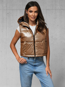 Chaleco de mujer oro OZONEE JS/5M3190/84