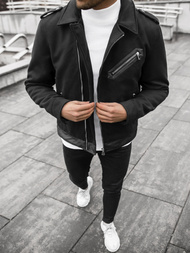 Chaqueta de hombre negra OZONEE JS/M15501