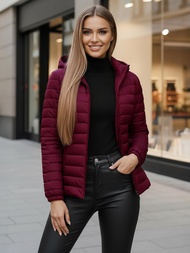 Chaqueta de mujer burdeos OZONEE JS/16M9103/01Z