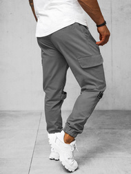 Pantalón chino jogger de hombre gris OZONEE O/G3014Z