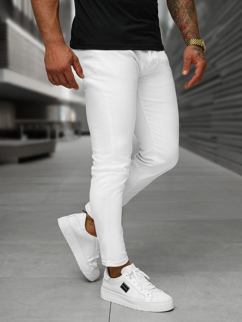 Vaqueros de hombre blancos OZONEE O/YB661