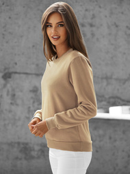 Sudadera de mujer beige OZONEE JS/W01/6Z