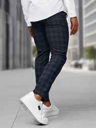 Pantalón chino de hombre azul marino OZONEE DJ/5632Z