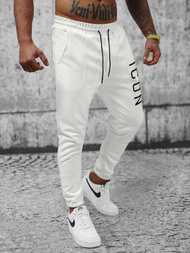 Pantalón de chándal de hombre blancos OZONEE O/D9125