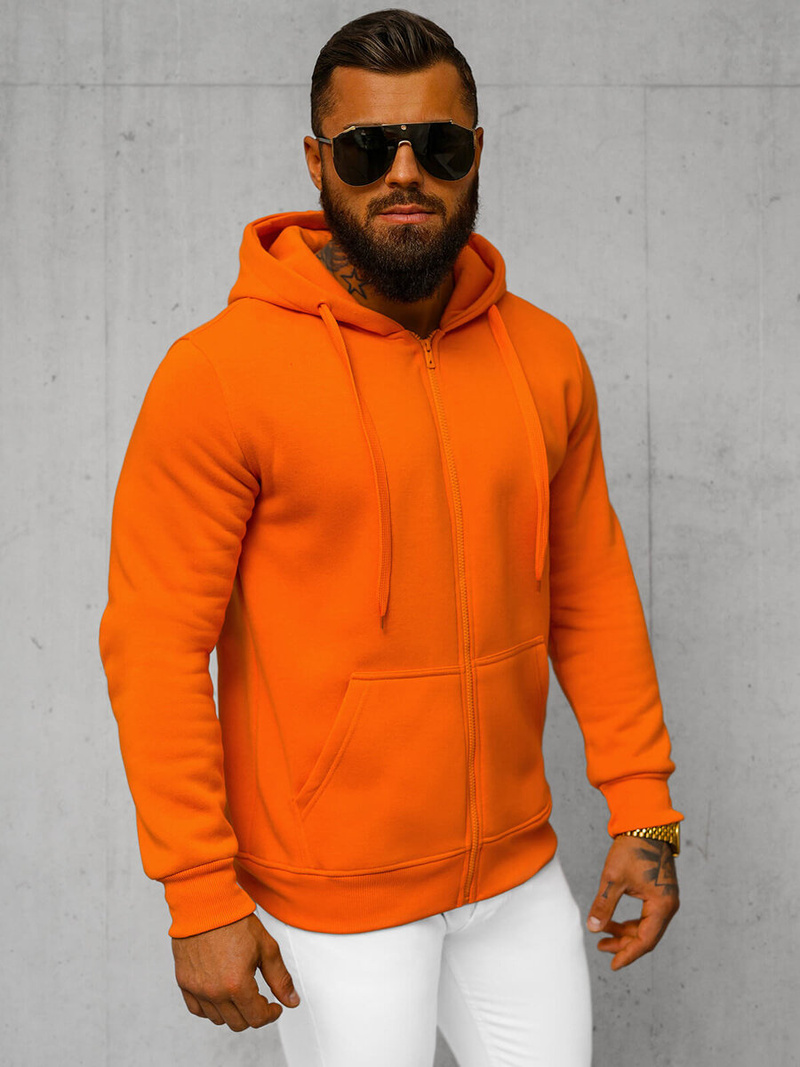 Sudadera de hombre naranja OZONEE JS/2008Z