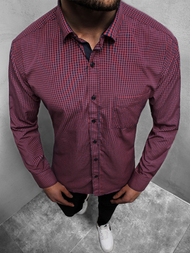 Camisa de hombre roja OZONEE B/K60Z