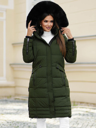 Chaqueta de mujer caqui OZONEE O/W377Z