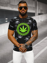 Camiseta de hombre negra OZONEE O/T139/3