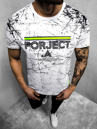 Camiseta de hombre blanca OZONEE JS/SS10917Z