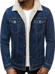 Chaqueta vaquera de hombre azul OZONEE JB/JP1109