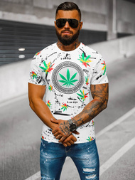 Camiseta de hombre blanco OZONEE O/T131/1