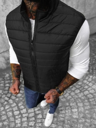 Chaleco de hombre negra OZONEE JS/MY77Z