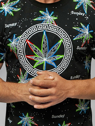 Camiseta de hombre negra OZONEE O/T136/3Z