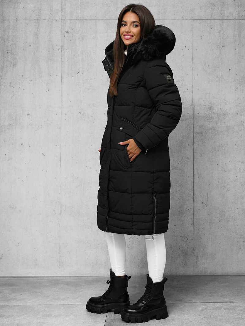 Chaqueta de mujer negra OZONEE O/W377