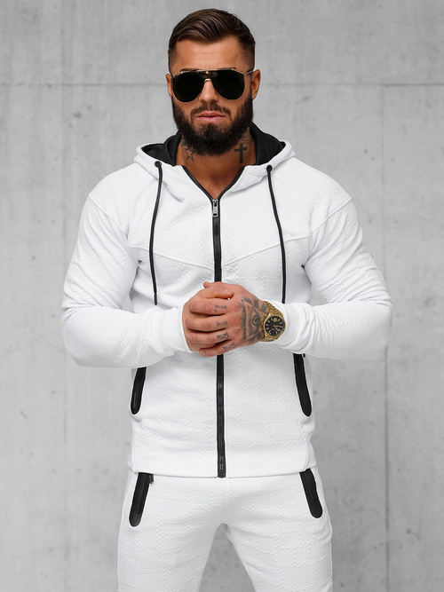 Chándal de hombre blanco OZONEE O/FF3705AB