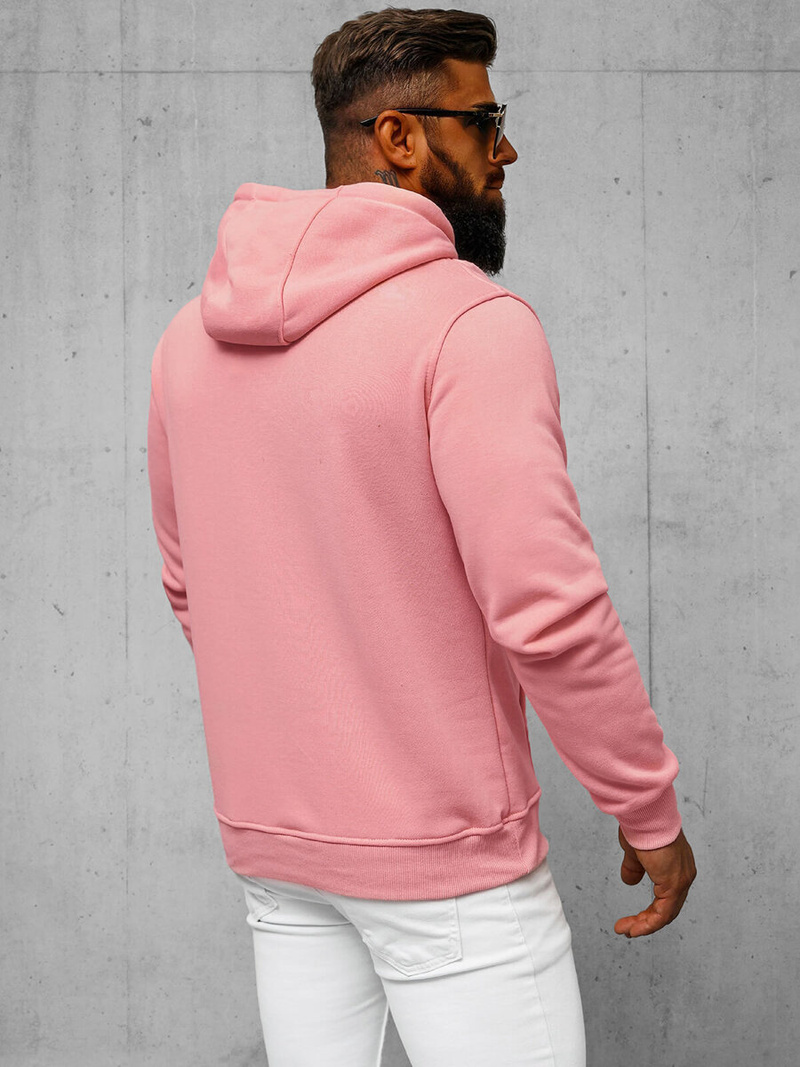 Sudadera de hombre rosa en polvo OZONEE JS/2009Z