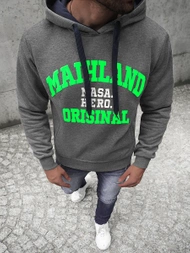 Sudadera de hombre amarillo grafito OZONEE JS/Y10051