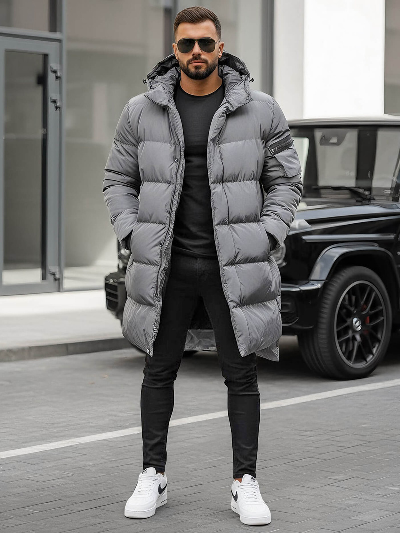 Chaqueta de hombre gris OZONEE O/M799Z