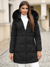 Chaqueta de mujer negra OZONEE JS/16M9099/392Z