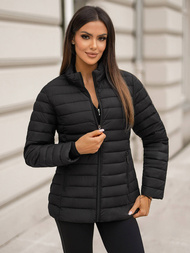 Chaqueta de mujer negra OZONEE JS/16M9109/392Z